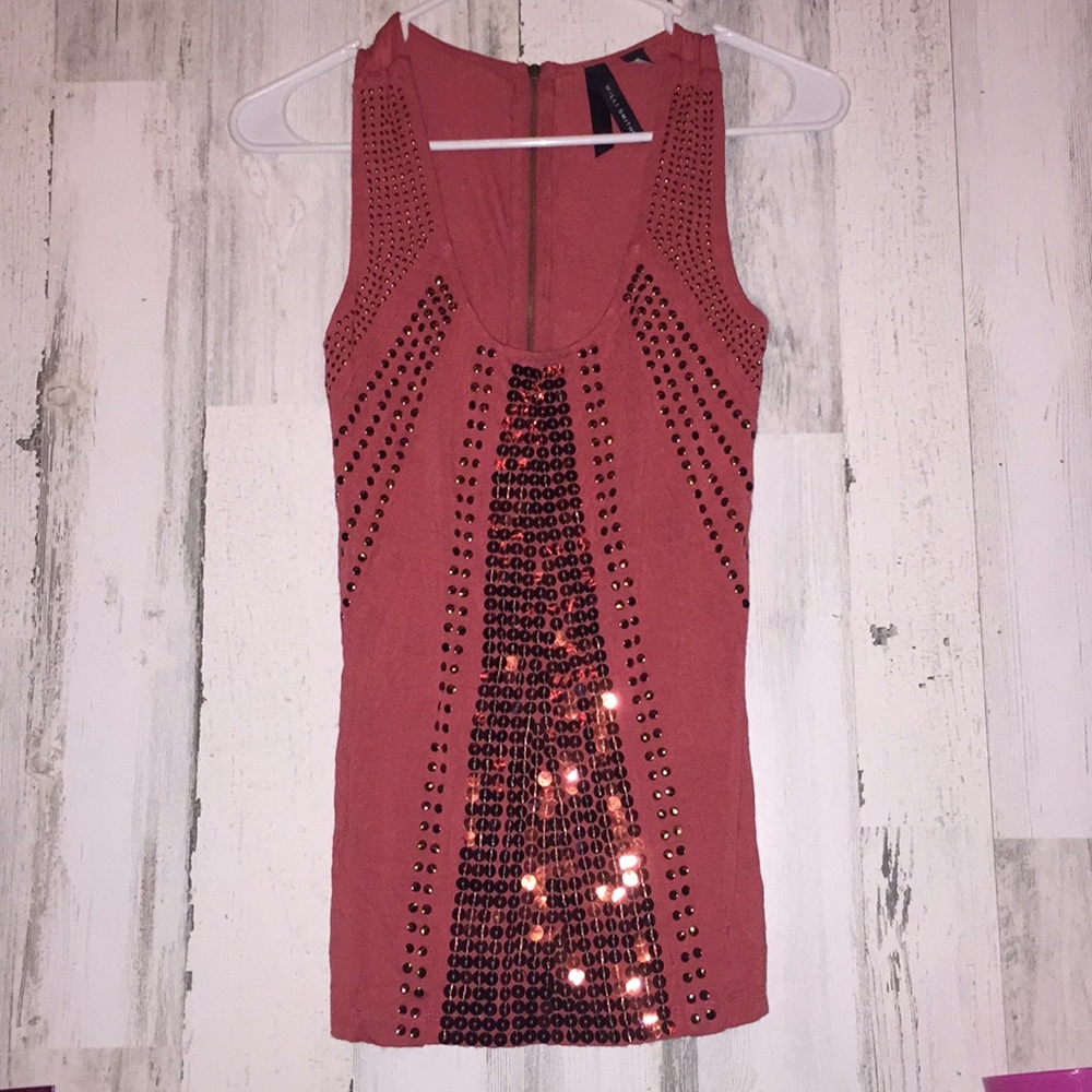 Peach colored tank top